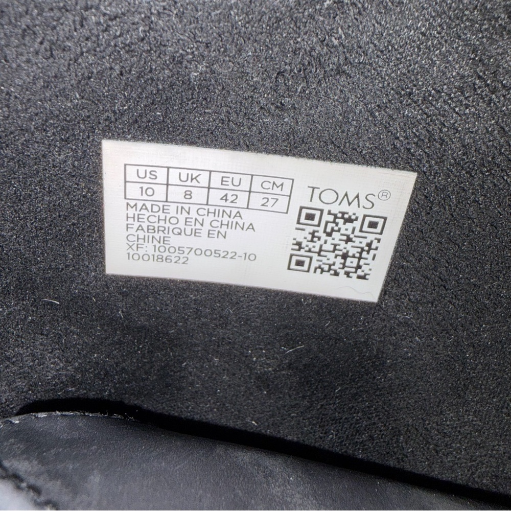 TOMS Black Leather Ankle Boots - Picture 10 of 15